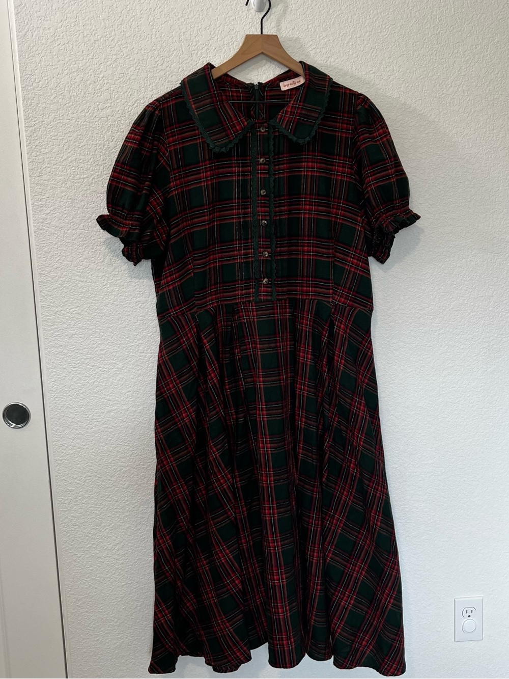 Ivy City Co Sophia Dress in Evergreen Plaid- Size 20W - Picture 12 of 15